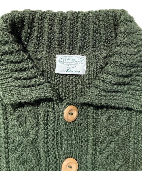 INVERALLAN（インバーアラン）INVERALLAN (インバーアラン) アランニットカーディガン グリーン サイズ:不明の古着・服飾アイテム