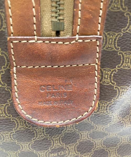 CELINE（セリーヌ）CELINE (セリーヌ) マカダムボストンバッグ ブラウンの古着・服飾アイテム