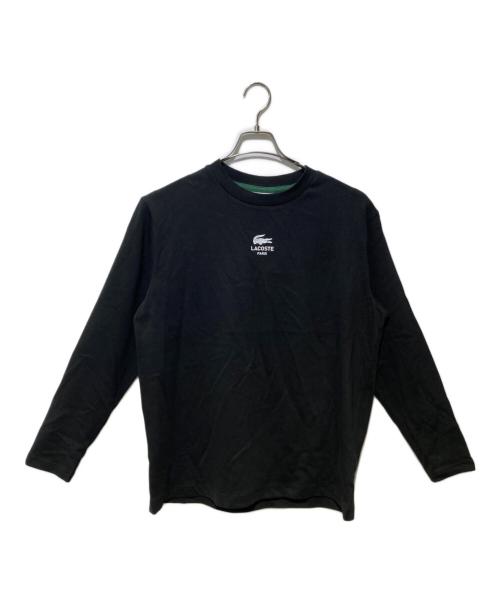 LACOSTE（ラコステ）LACOSTE (ラコステ) PARISロゴヘビーオンスTシャツ ブラック サイズ:Sの古着・服飾アイテム