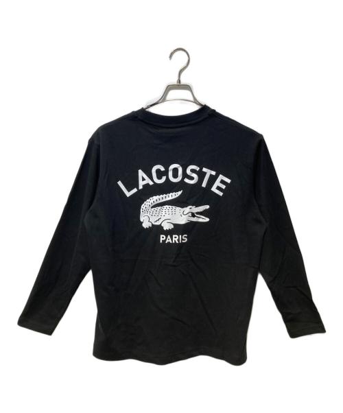 LACOSTE（ラコステ）LACOSTE (ラコステ) PARISロゴヘビーオンスTシャツ ブラック サイズ:Sの古着・服飾アイテム