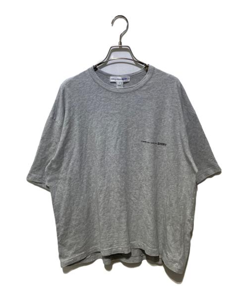 COMME des GARCONS SHIRT（コムデギャルソンシャツ）COMME des GARCONS SHIRT (コムデギャルソンシャツ) ロゴTシャツ グレー サイズ:Ⅿの古着・服飾アイテム