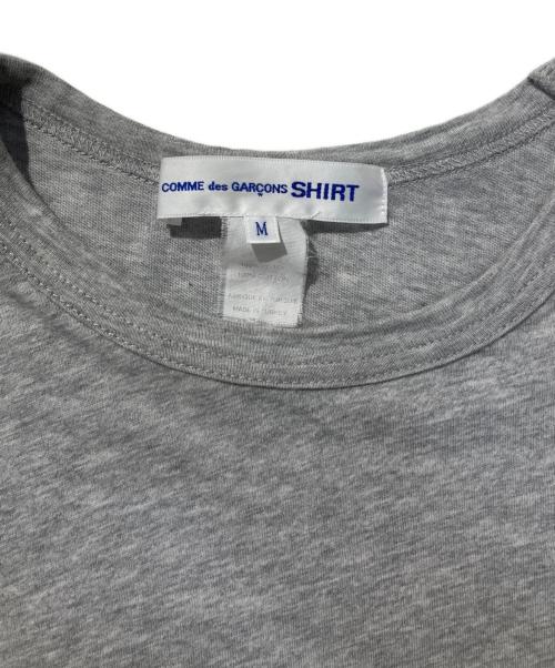 COMME des GARCONS SHIRT（コムデギャルソンシャツ）COMME des GARCONS SHIRT (コムデギャルソンシャツ) ロゴTシャツ グレー サイズ:Ⅿの古着・服飾アイテム