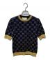 GUCCI（グッチ）の古着「GGコットンラメファブリックトップス」｜ブラック×ゴールド