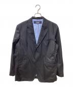 COMME des GARCONS HOMMEコムデギャルソン オム）の古着「ウールギャバ2Bジャケット」｜ブラック