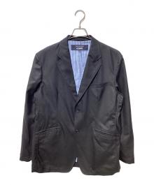 COMME des GARCONS HOMME（コムデギャルソン オム）の古着「ウールギャバ2Bジャケット」｜ブラック