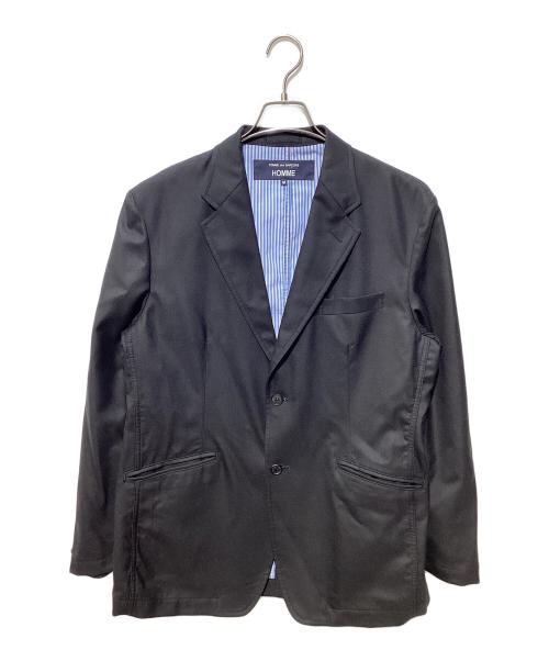 COMME des GARCONS HOMME（コムデギャルソン オム）COMME des GARCONS HOMME (コムデギャルソン オム) ウールギャバ2Bジャケット ブラック サイズ:Lの古着・服飾アイテム