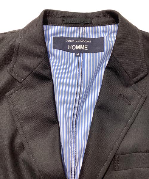 COMME des GARCONS HOMME（コムデギャルソン オム）COMME des GARCONS HOMME (コムデギャルソン オム) ウールギャバ2Bジャケット ブラック サイズ:Lの古着・服飾アイテム