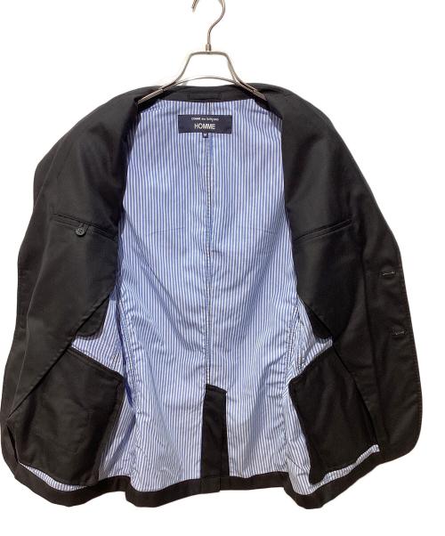 COMME des GARCONS HOMME（コムデギャルソン オム）COMME des GARCONS HOMME (コムデギャルソン オム) ウールギャバ2Bジャケット ブラック サイズ:Lの古着・服飾アイテム
