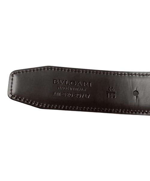 BVLGARI（ブルガリ）BVLGARI (ブルガリ) レザーベルト ブラウンの古着・服飾アイテム