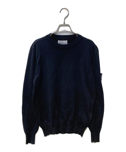 STONE ISLAND（ストーンアイランド）STONE ISLAND (ストーンアイランド) クルーネックニット ブラック サイズ:Sの古着・服飾アイテム
