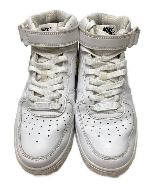 NIKE（ナイキ）NIKE (ナイキ) AIR FORCE 1 '07 MID ヘビ柄 ホワイト サイズ:24㎝の古着・服飾アイテム