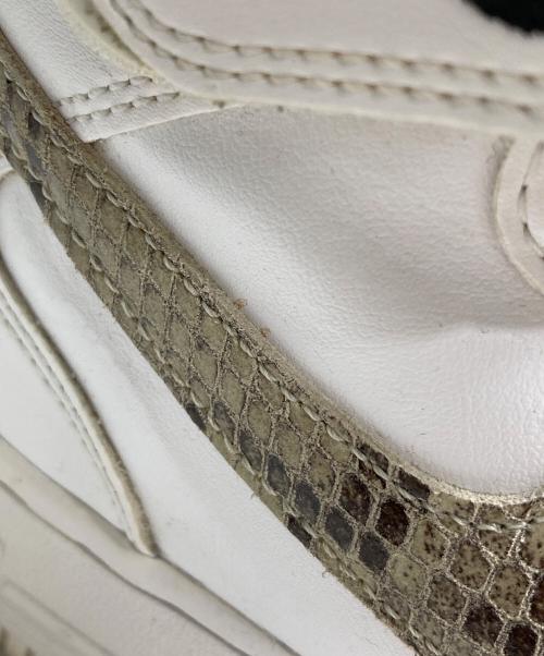 NIKE（ナイキ）NIKE (ナイキ) AIR FORCE 1 '07 MID ヘビ柄 ホワイト サイズ:24㎝の古着・服飾アイテム