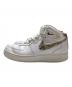 NIKE (ナイキ) AIR FORCE 1 '07 MID ヘビ柄 ホワイト サイズ:24㎝：4000円