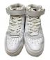 中古・古着 NIKE (ナイキ) AIR FORCE 1 '07 MID ヘビ柄 ホワイト サイズ:24㎝：4000円