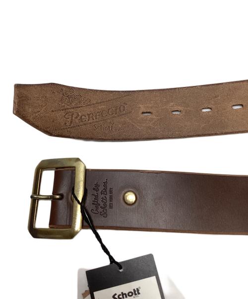 Schott（ショット）Schott (ショット) PERFECTO BELT ブラウンの古着・服飾アイテム