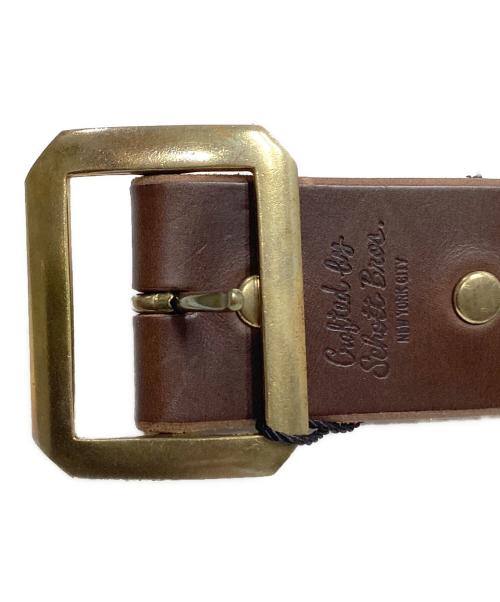 Schott（ショット）Schott (ショット) PERFECTO BELT ブラウンの古着・服飾アイテム