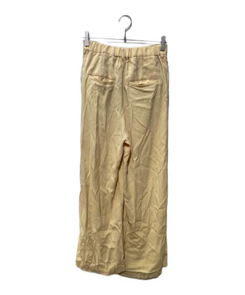 journal standard L'essage（ジャーナルスタンダード レサージュ）journal standard L'essage (ジャーナルスタンダード レサージュ) ジョーゼット タックパンツ イエロー サイズ:36の古着・服飾アイテム