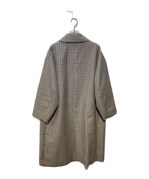 SHIPS（シップス）SHIPS (シップス) チェックステンカラーコート ベージュ サイズ:38の古着・服飾アイテム