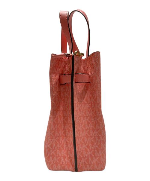 MICHAEL KORS（マイケルコース）MICHAEL KORS (マイケルコース) EMILIAMKシグネチャーラージサッチェル ピンクの古着・服飾アイテム