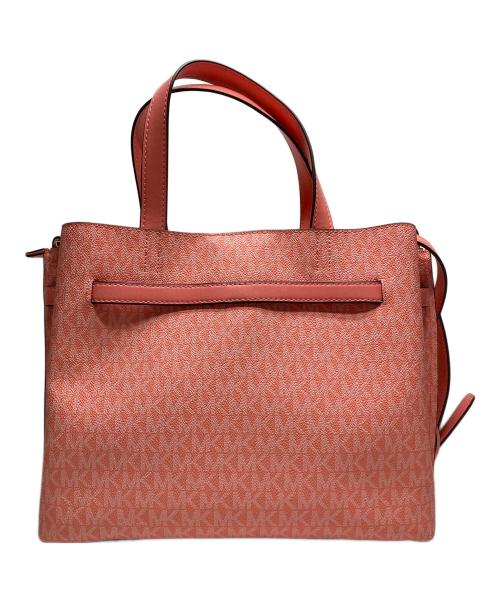 MICHAEL KORS（マイケルコース）MICHAEL KORS (マイケルコース) EMILIAMKシグネチャーラージサッチェル ピンクの古着・服飾アイテム