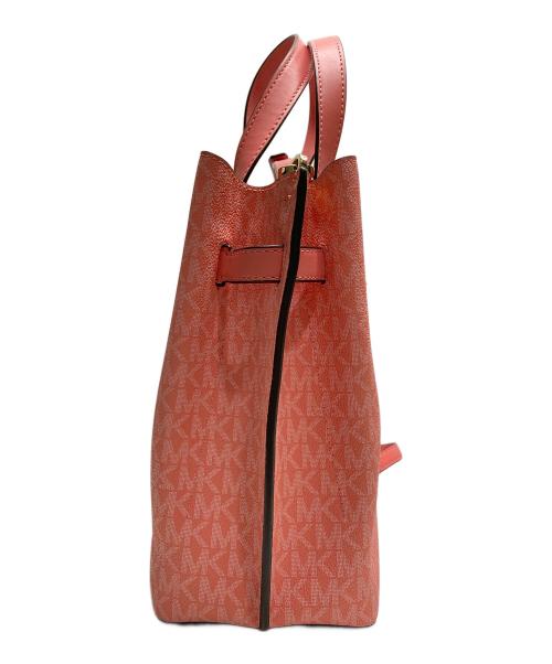 MICHAEL KORS（マイケルコース）MICHAEL KORS (マイケルコース) EMILIAMKシグネチャーラージサッチェル ピンクの古着・服飾アイテム