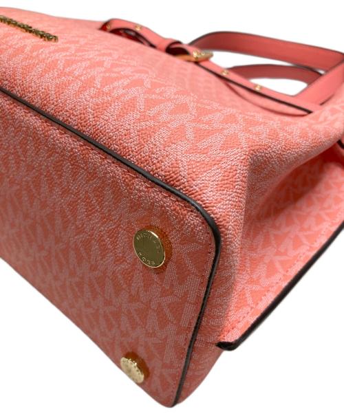 MICHAEL KORS（マイケルコース）MICHAEL KORS (マイケルコース) EMILIAMKシグネチャーラージサッチェル ピンクの古着・服飾アイテム