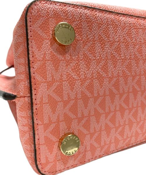 MICHAEL KORS（マイケルコース）MICHAEL KORS (マイケルコース) EMILIAMKシグネチャーラージサッチェル ピンクの古着・服飾アイテム
