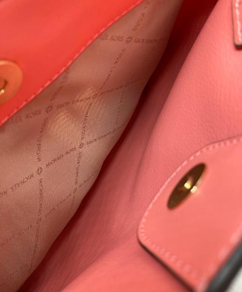 MICHAEL KORS（マイケルコース）MICHAEL KORS (マイケルコース) EMILIAMKシグネチャーラージサッチェル ピンクの古着・服飾アイテム