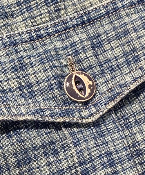 RRL（ダブルアールエル）RRL (ダブルアールエル) チンストチェックシャツ ネイビー サイズ:XSの古着・服飾アイテム