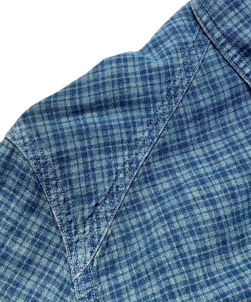 RRL（ダブルアールエル）RRL (ダブルアールエル) チンストチェックシャツ ネイビー サイズ:XSの古着・服飾アイテム