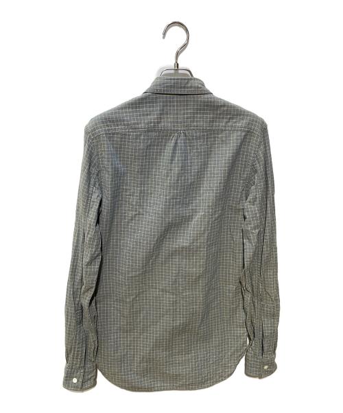 RRL（ダブルアールエル）RRL (ダブルアールエル) チンストチェックシャツ グレー サイズ:XSの古着・服飾アイテム
