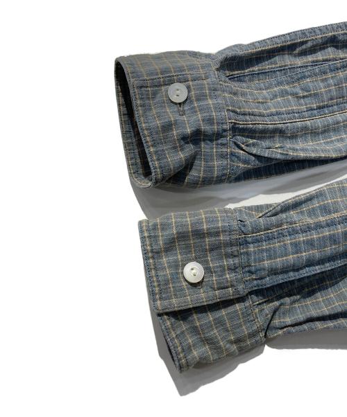 RRL（ダブルアールエル）RRL (ダブルアールエル) チンストチェックシャツ グレー サイズ:XSの古着・服飾アイテム