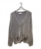 el conductorhコンダクター）の古着「SHAGGY KNIT CARDIGAN」｜グレー