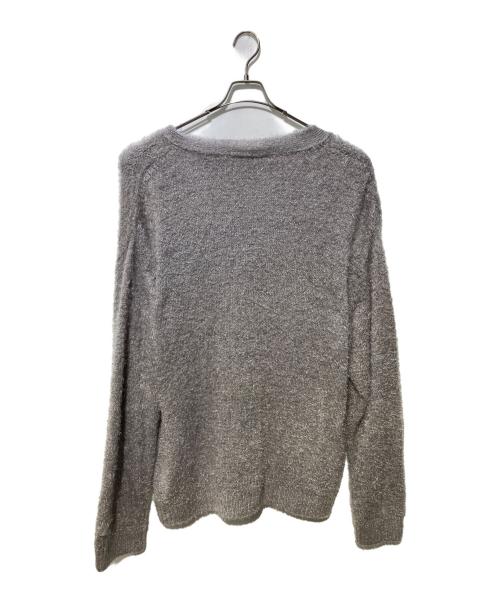 el conductorh（コンダクター）el conductorH (コンダクター) SHAGGY KNIT CARDIGAN グレー サイズ:Lの古着・服飾アイテム