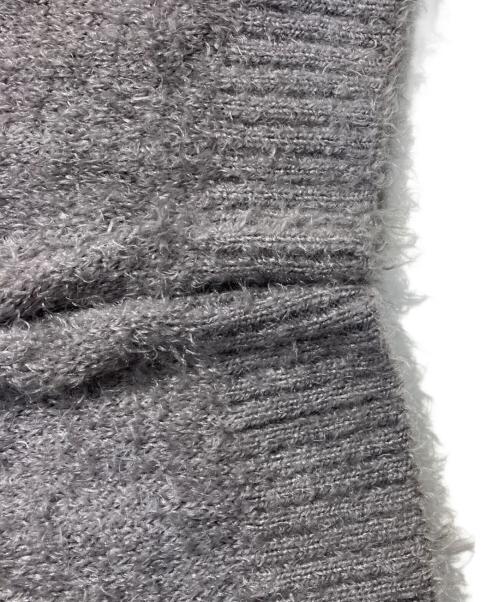 el conductorh（コンダクター）el conductorH (コンダクター) SHAGGY KNIT CARDIGAN グレー サイズ:Lの古着・服飾アイテム