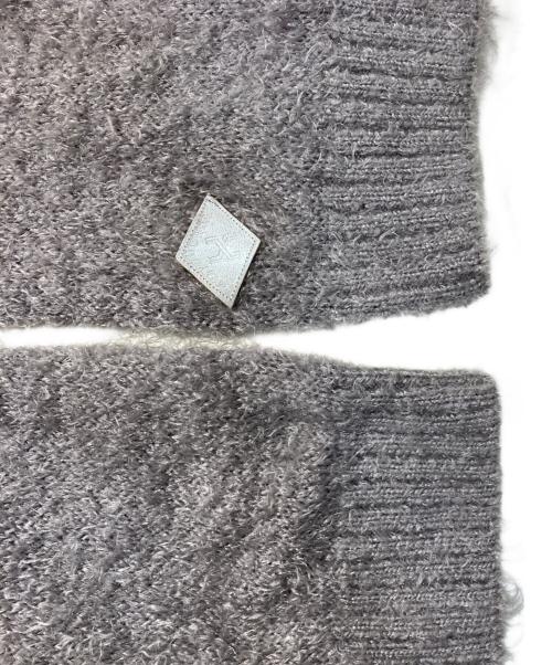 el conductorh（コンダクター）el conductorH (コンダクター) SHAGGY KNIT CARDIGAN グレー サイズ:Lの古着・服飾アイテム
