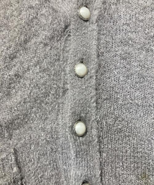 el conductorh（コンダクター）el conductorH (コンダクター) SHAGGY KNIT CARDIGAN グレー サイズ:Lの古着・服飾アイテム