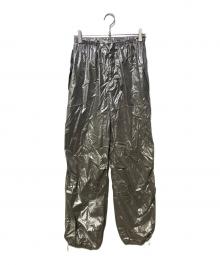 6(ROKU) BEAUTY&YOUTH（ロク ビューティーアンドユース）の古着「HAKU SILVER PANTSハクシルバーパンツ」｜シルバー