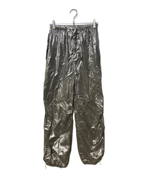 6(ROKU) BEAUTY&YOUTH（ロク ビューティーアンドユース）6(ROKU) BEAUTY&YOUTH (ロク ビューティーアンドユース) HAKU SILVER PANTSハクシルバーパンツ シルバー サイズ:SIZE 38の古着・服飾アイテム