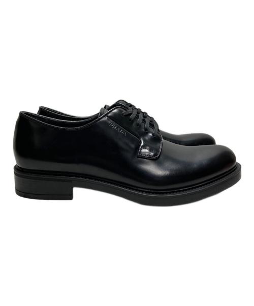 PRADA（プラダ）PRADA (プラダ) プレーントゥシューズ ブラック サイズ:6 1/2の古着・服飾アイテム