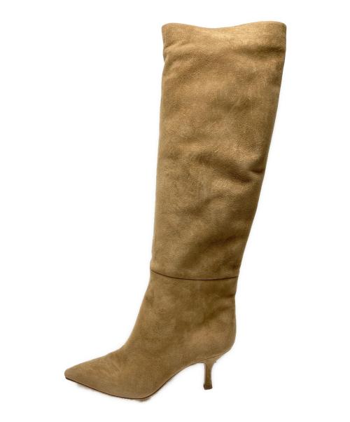 BRENTELLA（ブレンテッラ）BRENTELLA (ブレンテッラ) BRENTELLA POINTED SUEDEブーツ ベージュ サイズ:SIZE 36(23cm)の古着・服飾アイテム