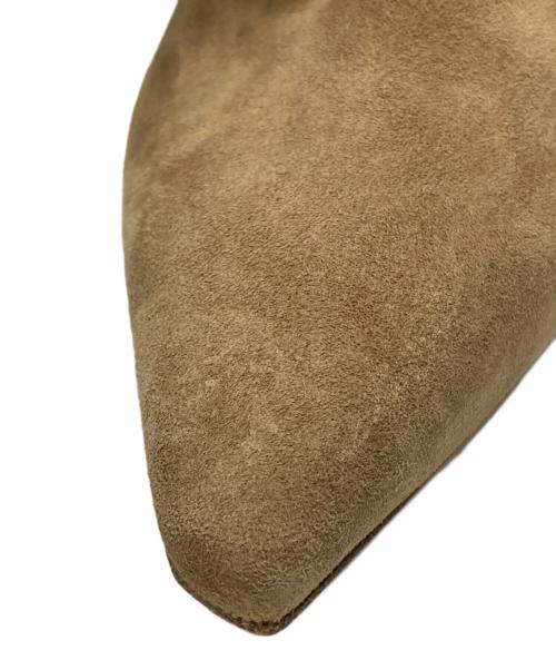 BRENTELLA（ブレンテッラ）BRENTELLA (ブレンテッラ) BRENTELLA POINTED SUEDEブーツ ベージュ サイズ:SIZE 36(23cm)の古着・服飾アイテム