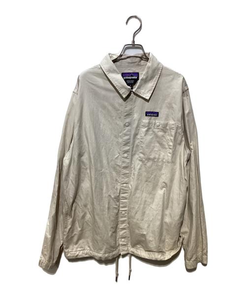 Patagonia（パタゴニア）Patagonia (パタゴニア) Lightweight All-Wear Hemp Coaches Jacket アイボリー サイズ:Mの古着・服飾アイテム