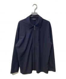 DESCENTE ALLTERRAIN（デザイント オルテライン）の古着「アントリムドロングスリーブシャツ ジャケット」｜ブラック