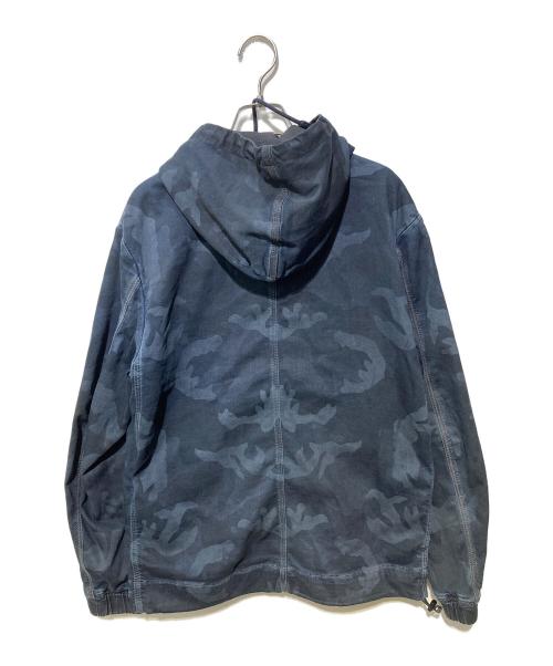 DIESEL（ディーゼル）DIESEL (ディーゼル) J-DANE カモ柄フーデッドジャケット ネイビー サイズ:Sの古着・服飾アイテム