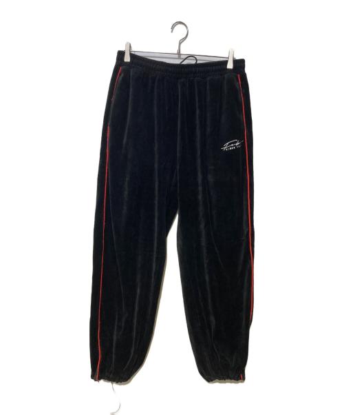 FUBU（フブ）FUBU (フブ) ベロアトラックパンツ ブラック サイズ:XLの古着・服飾アイテム