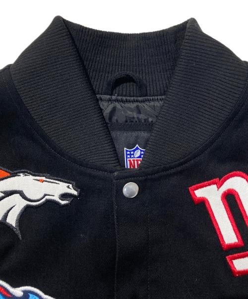 NFL（ナショナル・フットボール・リーグ）NFL (ナショナル・フットボール・リーグ) オールチームワッペンスタジャン ブラック サイズ:XXLの古着・服飾アイテム