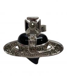 Vivienne Westwood（ヴィヴィアンウエストウッド）の古着「MAN.DIAMANTE HEART SINGLE STUD」｜ブラック