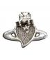 Vivienne Westwood (ヴィヴィアンウエストウッド) MAN.DIAMANTE HEART SINGLE STUD ブラック：15000円