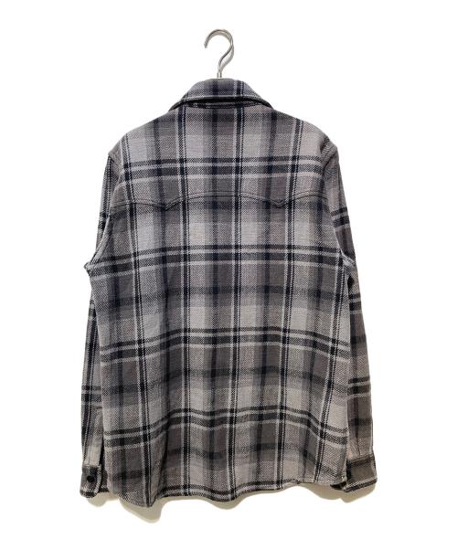 A BATHING APE（アベイシングエイプ）A BATHING APE (アベイシングエイプ) ヘビーコットンネルシャツ グレー サイズ:Mの古着・服飾アイテム